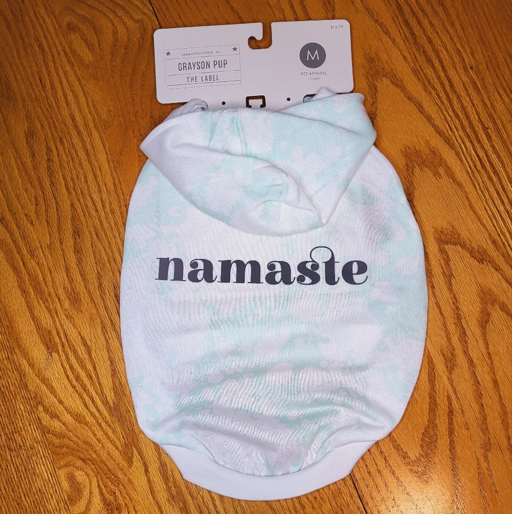 🐾NEW Grayson Pup Namaste Hoodie sz Med